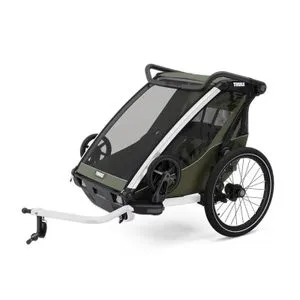 THULE Chariot Lite Double dečja prikolica za bicikl - Vintage Green
