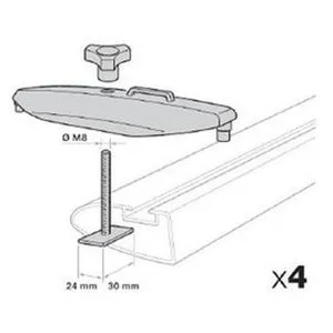 THULE T-žleb adapter Power-Grip/Fast-Grip 20x20mm