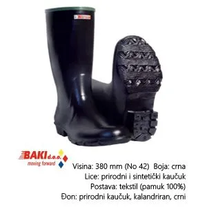 Tigar CIZMA VISOKA CRNA 41 70200  Tigar Obuća {}