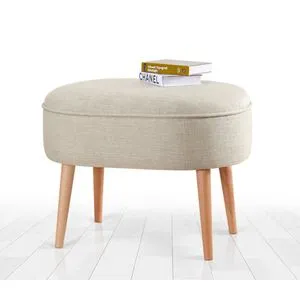 Timoon - Cream Cream Pouffe