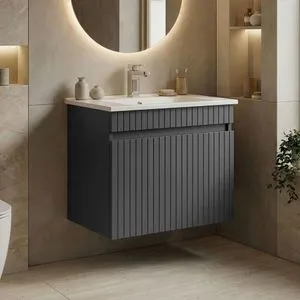 Tivoli 65 - 663 Matte Anthracite Bathroom Cabinet With Sink