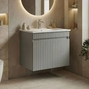 Tivoli 65 - 665 Matte Cashmere Bathroom Cabinet With Sink