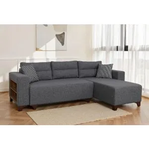 Tloft Mini - Sivi Ugaoni Sofa-Krevet