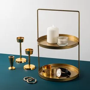 Tılos-B - Gold Gold Decorative Metal Accessory
