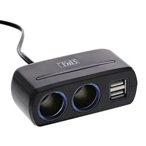 TNB razdelnik za auto-upaljač 2 × 12 V + 2 × USB-A