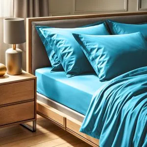 Tonne Bleue - 61 Turquoise Ranforce Single Flat Sheet