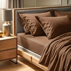 Tonne Brune - 85 Brown Ranforce Single Flat Sheet