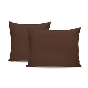 Tonne Brune - 88 Dark Brown Pillowcase Set (2 Pieces) (DE)