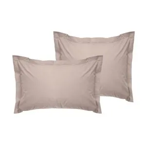 Tonne Brune - Youthe Beige Oxford Pillowcase Set (2 Pieces)