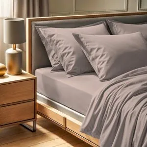 Tonne Brune - Youthe Beige Ranforce Single Fitted Sheet (FR) (IT) (ES) (DE)