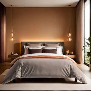 Tonne Brune - Youthe Beige Ranforce Super King Quilt Cover (FR) (IT)