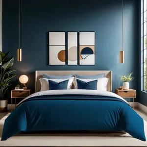 Tonne Marie - Petrol Petrol Blue Ranforce Super King Quilt Cover (FR) (IT)