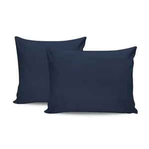 Tonne Marie - Serra Dark Blue Pillowcase Set (2 Pieces) (FR)