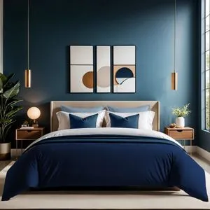 Tonne Marie - Serra Dark Blue Ranforce Single Quilt Cover (DE)