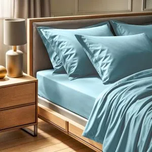 Tonne Mavie - Nesto Petrol Blue Ranforce King Fitted Sheet (FR) (IT) (ES) (DE)