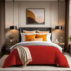 Tonne Orage - Pokrivač za krevet Rock Red Ranforce