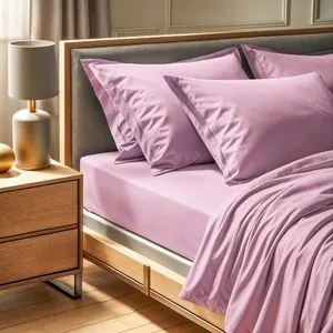 Tonne Rosse - 19 Dusty Rose Ranforce King Flat Sheet