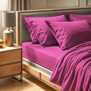 Tonne Rosse - 33 Praškasta Roza Ranforce Pojedinačni Čaršaf