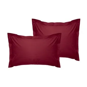 Tonne Rosse - 90 Dark Red Oxford Pillowcase Set (2 Pieces) (EU) (IT)