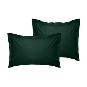 Tonne Verte - 54 Dark Green Oxford Pillowcase Set (2 Pieces) (FR)