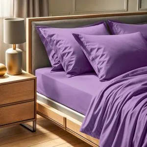Tonne Viole - 36 Lilac Ranforce Single Small Fitted Sheet (FR)