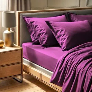 Tonne Viole - 42 Purple Ranforce Double XL Fitted Sheet (FR) (IT) (ES) (DE)