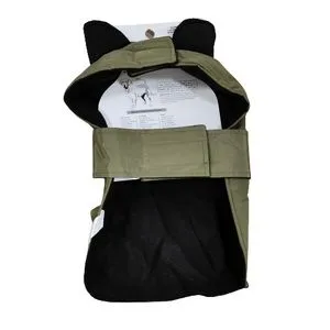 Topli kaput za pse zelen/crn 30cm S/M