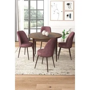 Tor - Baroque, Dusty Rose Baroque
Dusty Rose Dining Table & Chairs Set (5 Pieces)