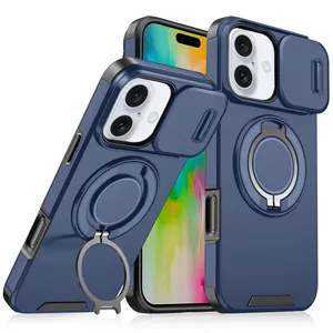Torbica CamShield Ring stand za iPhone 16 6.1 plava