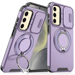 Torbica CamShield Ring stand za Samsung A266B Galaxy A26 5G ljubicasta