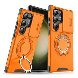 Torbica CamShield Ring stand za Samsung S918B Galaxy S23 Ultra narandzasta