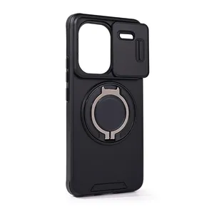Torbica CamShield Ring stand za Xiaomi Redmi Note 13 Pro Plus (EU) crna
