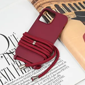 Torbica Crossbody za iPhone 13 Pro 6.1 bordo