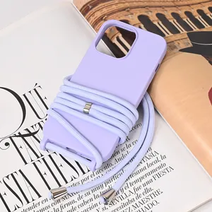 Torbica Crossbody za iPhone 13 Pro 6.1 ljubicasta
