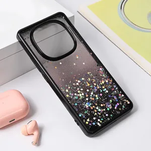 Torbica Frame Glitter za Xiaomi Redmi Note 14 Pro Plus crna