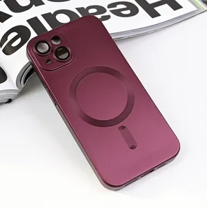 Torbica Magsafe Chrome za iPhone 14 6.1 bordo