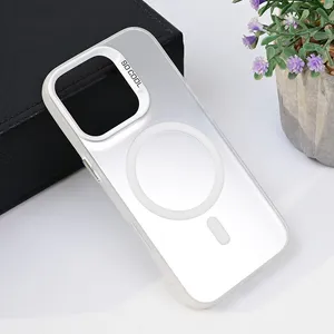 Torbica Magsafe Clear za iPhone 16 Pro 6.3 srebrna