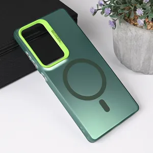 Torbica Magsafe Clear za Samsung Galaxy S25 Ultra zelena