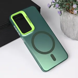 Torbica Magsafe Clear za Samsung Galaxy S25 zelena
