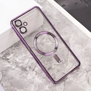 Torbica Magsafe Lux za Samsung A06 ljubicasta