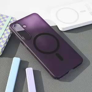 Torbica Magsafe Matte PC za Samsung S936B Galaxy S25 Plus ljubicasta