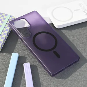 Torbica Magsafe Matte PC za Samsung S938B Galaxy S25 Ultra ljubicasta