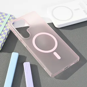 Torbica Magsafe Matte PC za Samsung S938B Galaxy S25 Ultra roze