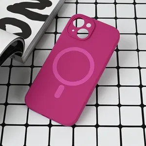 Torbica Magsafe Pure color za iPhone 15 6.1 tamno pink