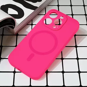 Torbica Magsafe Pure color za iPhone 15 Pro 6.1 pink