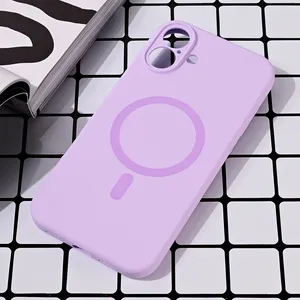Torbica Magsafe Pure color za iPhone 16 Plus 6.7 lila