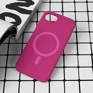 Torbica Magsafe Pure color za iPhone 16e tamno pink