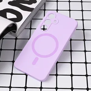 Torbica Magsafe Pure color za Samsung S921B Galaxy S24 lila
