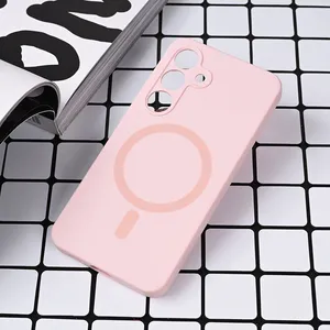 Torbica Magsafe Pure color za Samsung S921B Galaxy S24 roze