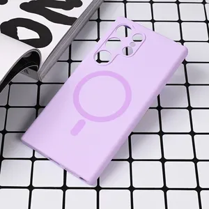 Torbica Magsafe Pure color za Samsung S928B Galaxy S24 Ultra lila